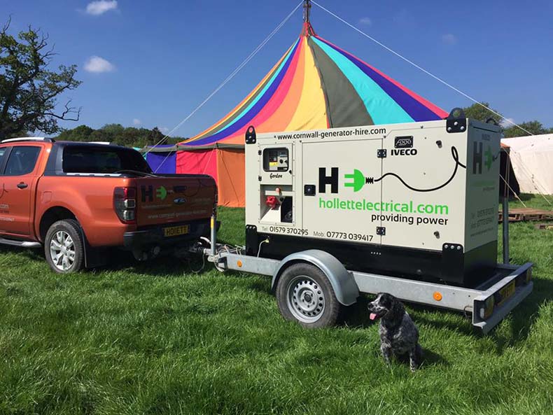 Generator hire delivered to summer show