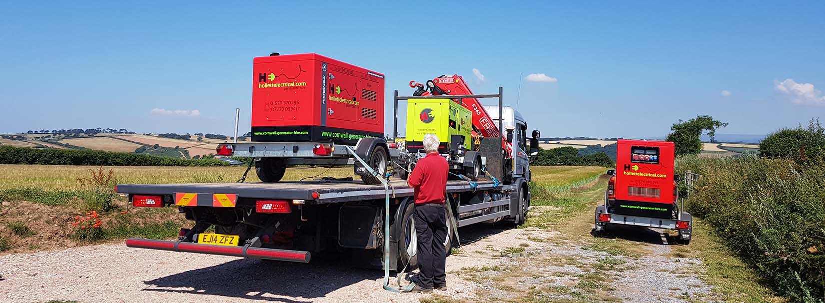 Generator delivery to film location