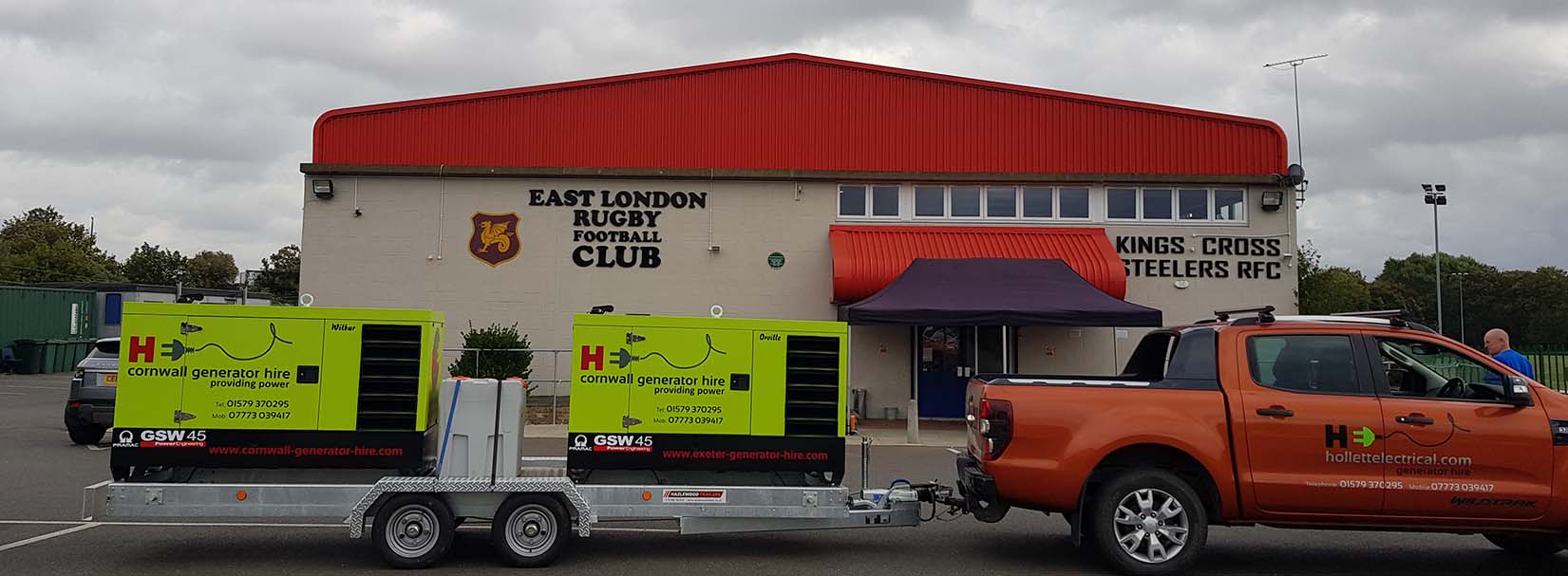 Generators delivered to East London rugby football club