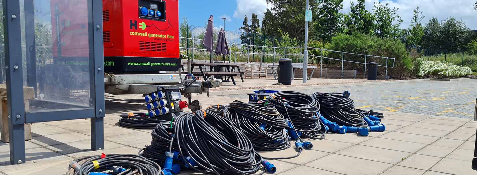 Generator and cables for Lidl family day
