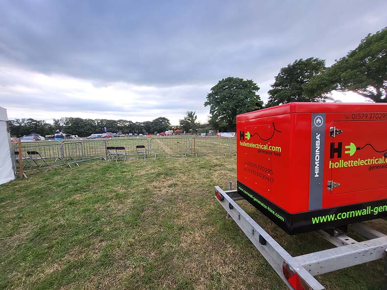 Generator ready for use at Launceston show