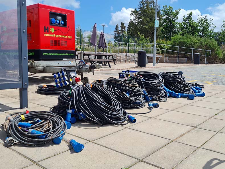 Generator and cables for Lidl family day