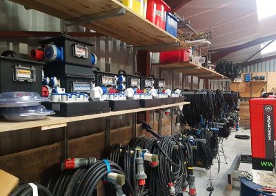 Cabling store at Cornwall Generator Hire