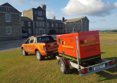 Supplying a generator to a castle event