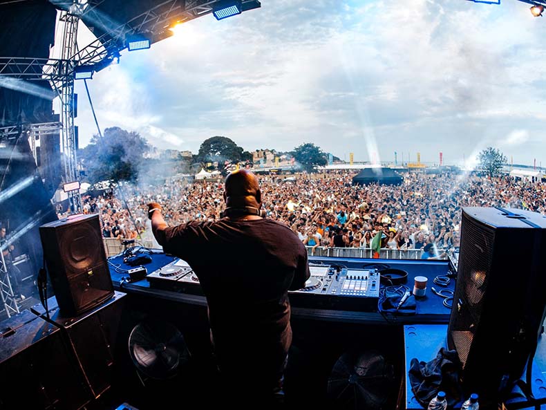 Electric Bay music festival powered by Cornwall Generator Hire